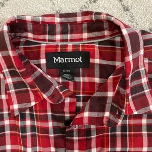 Men’s XL red, black, white plaid